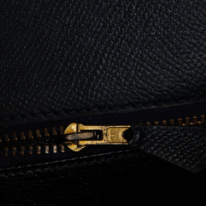 Hermes Courchevel Kelly Retourne 35 Bleu Marine 12 of 27