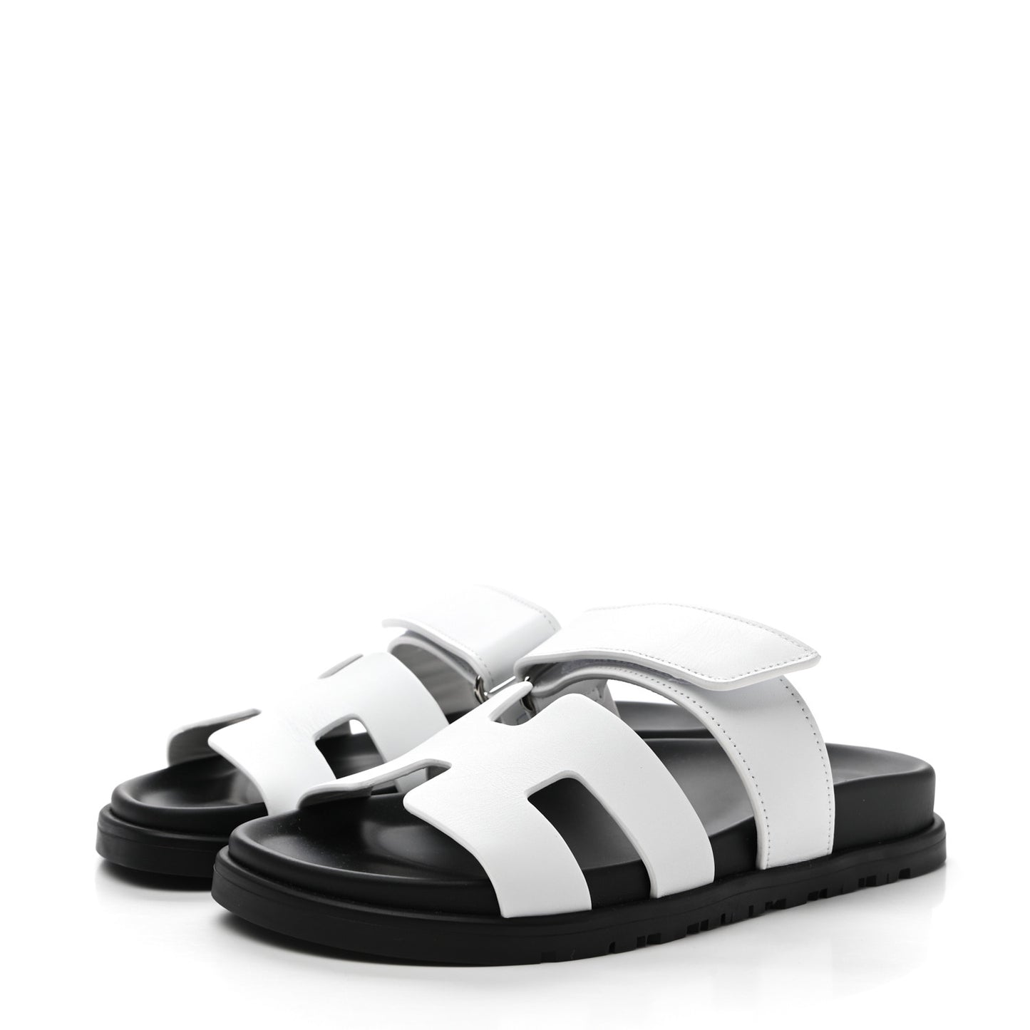Calfskin Womens Chypre Sandals 35 White