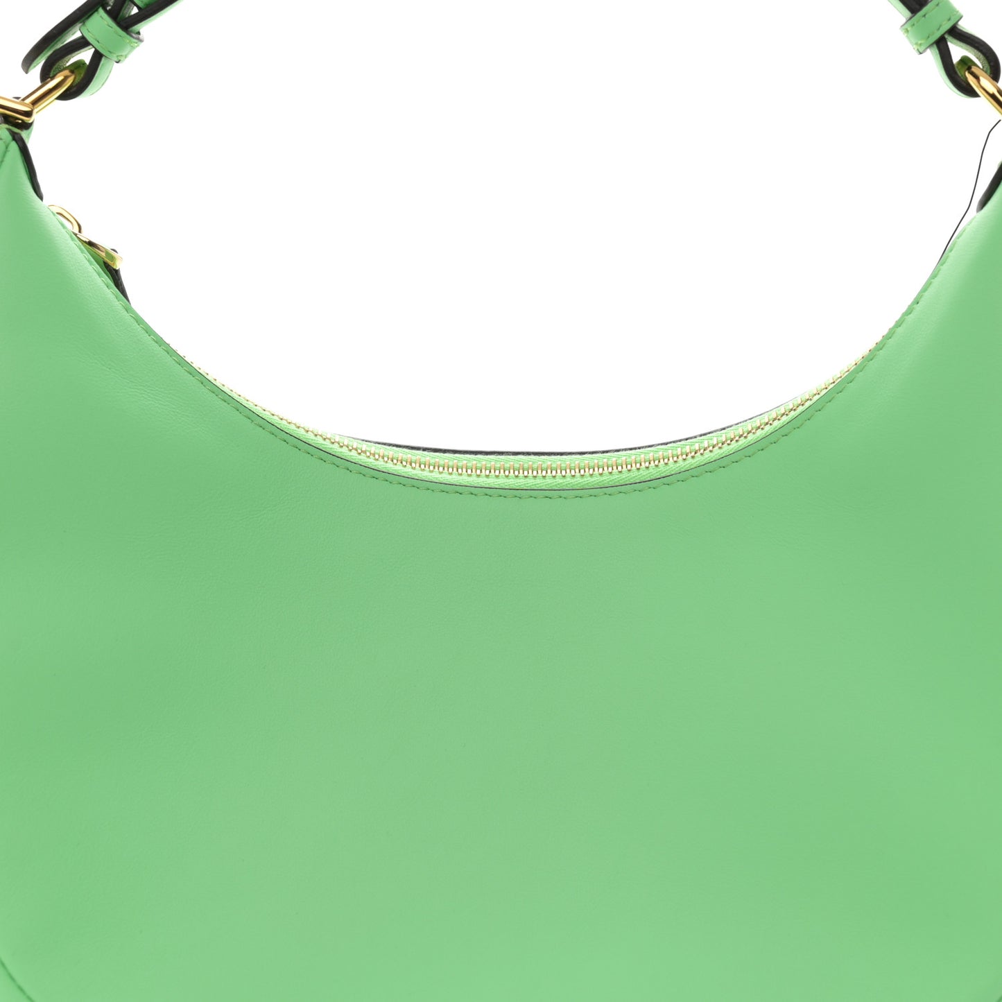 Vitello Grace Matte Small Fendigraphy Hobo Bag Edamame