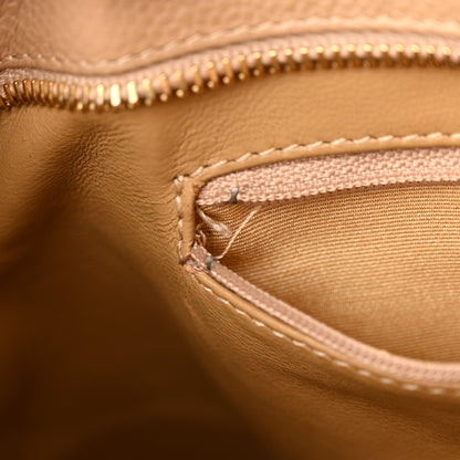 Chanel Caviar Quilted Medallion Tote Beige 12 of 13