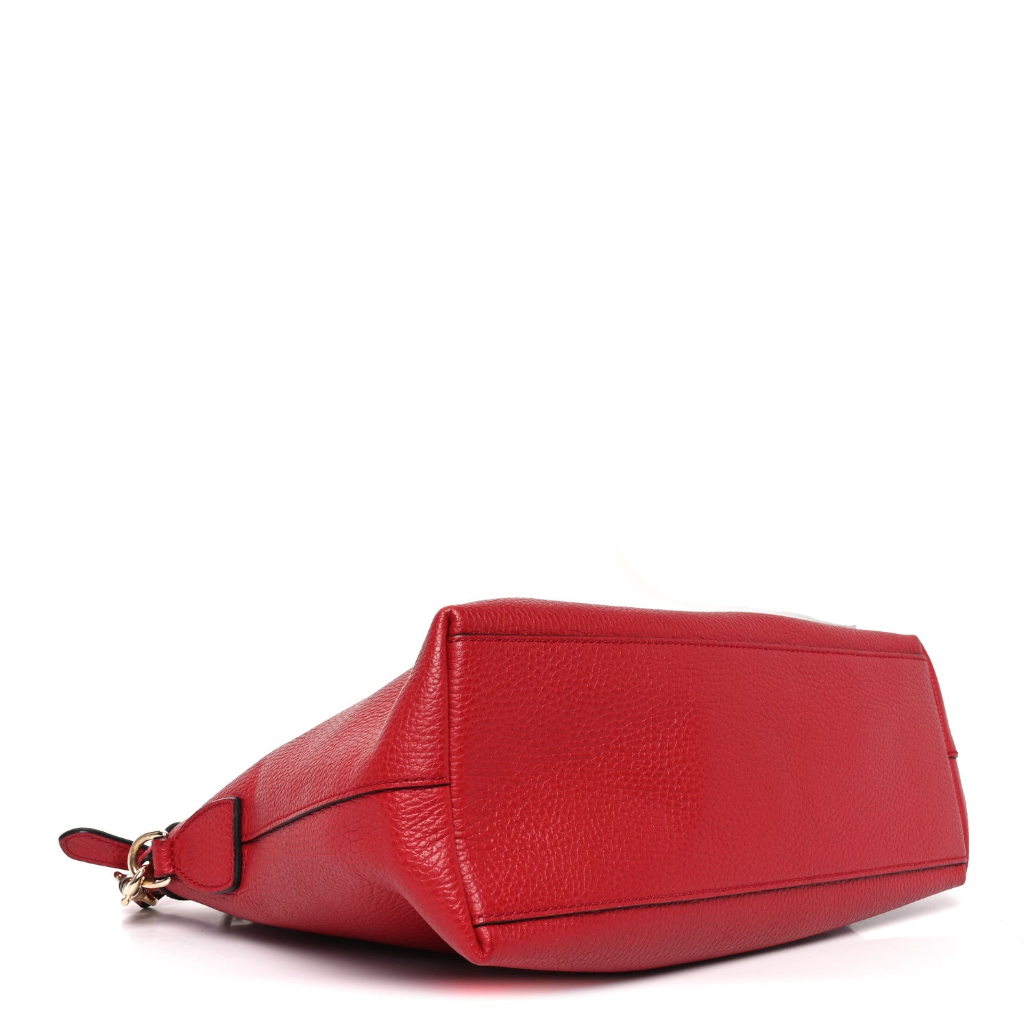 Gucci Dollar Calfskin GG Charm Satchel Red 4 of 10