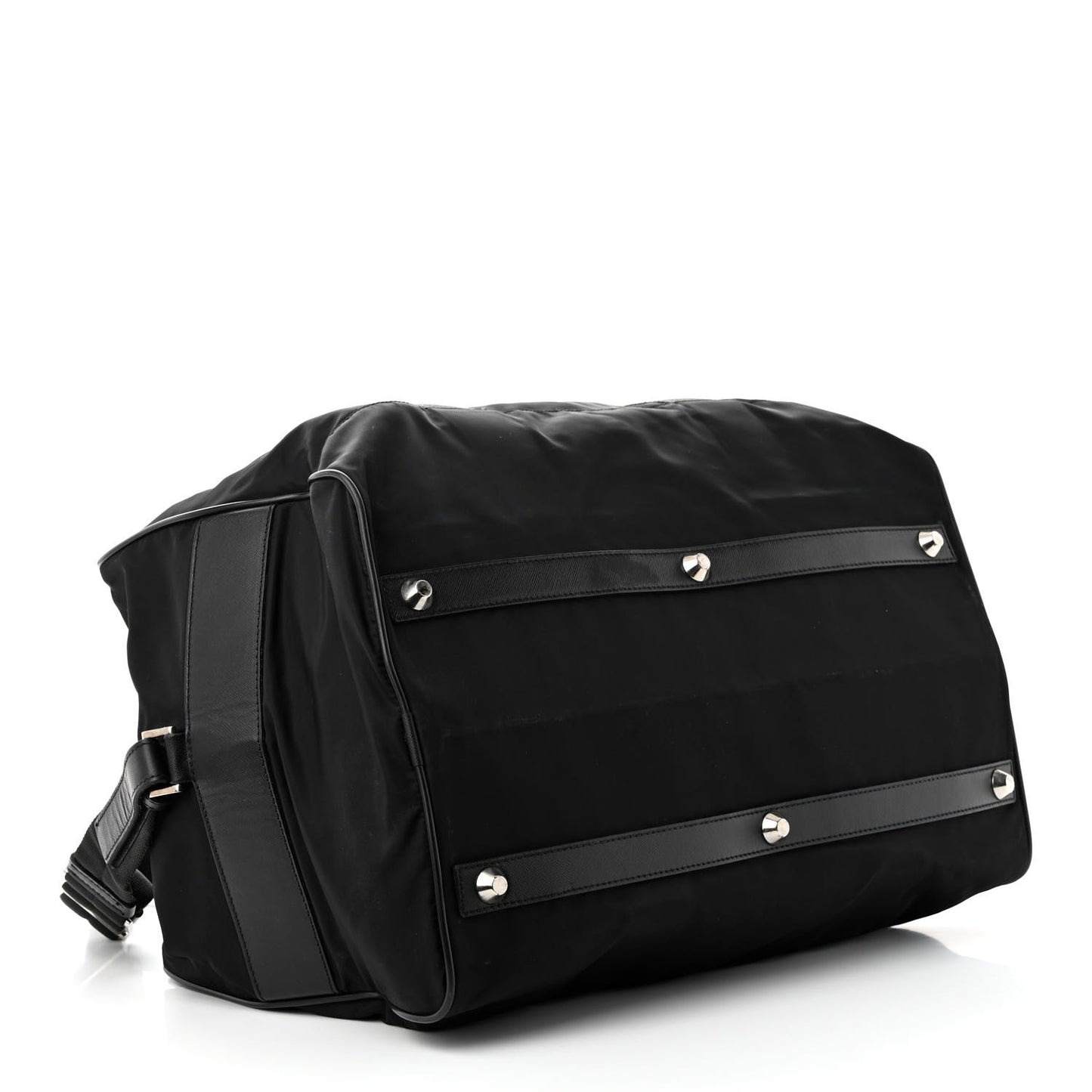 Re-Nylon Saffiano Duffle Bag Black