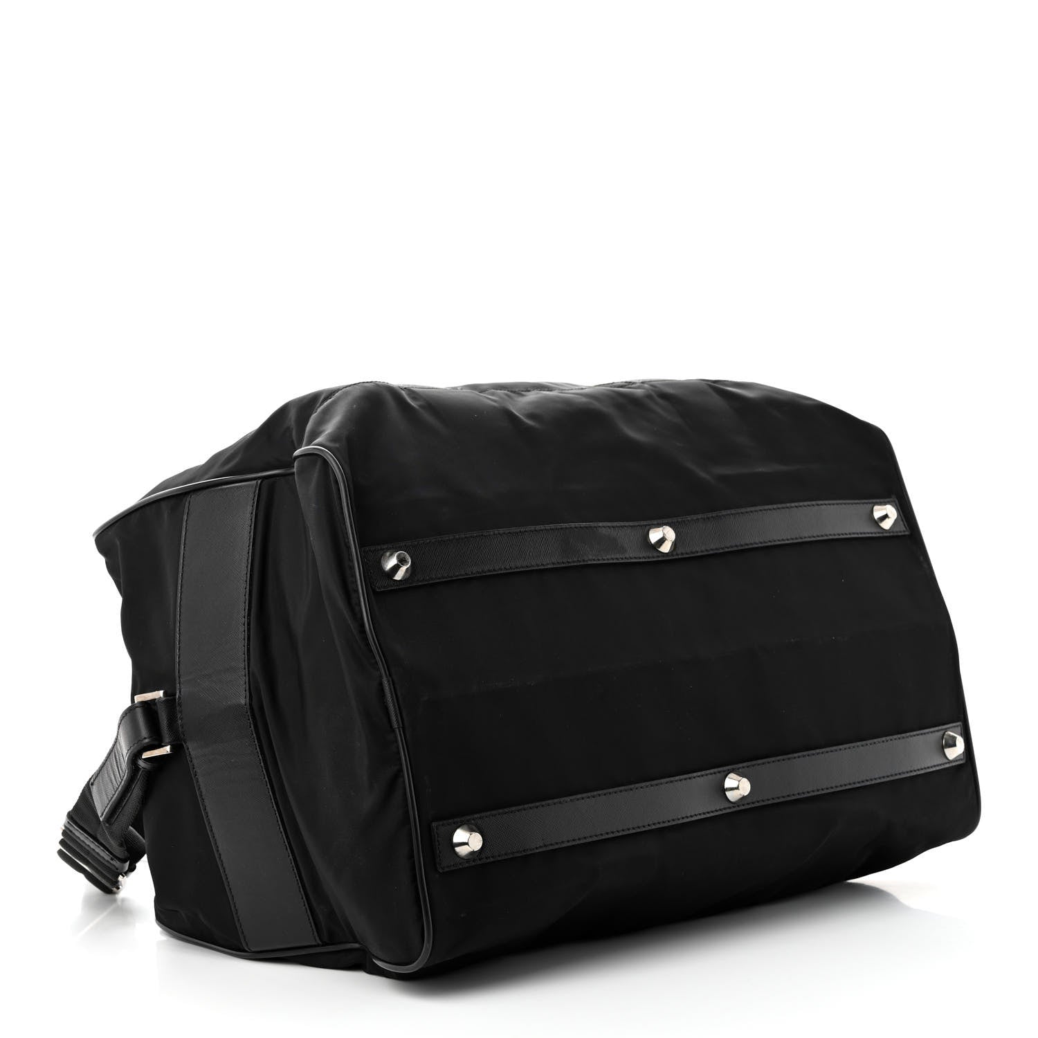 Prada Re-Nylon Saffiano Duffle Bag Black 4 of 18