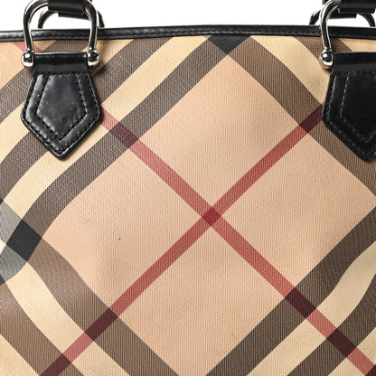 Burberry Supernova Check Small Nickie Tote Black 8 of 11