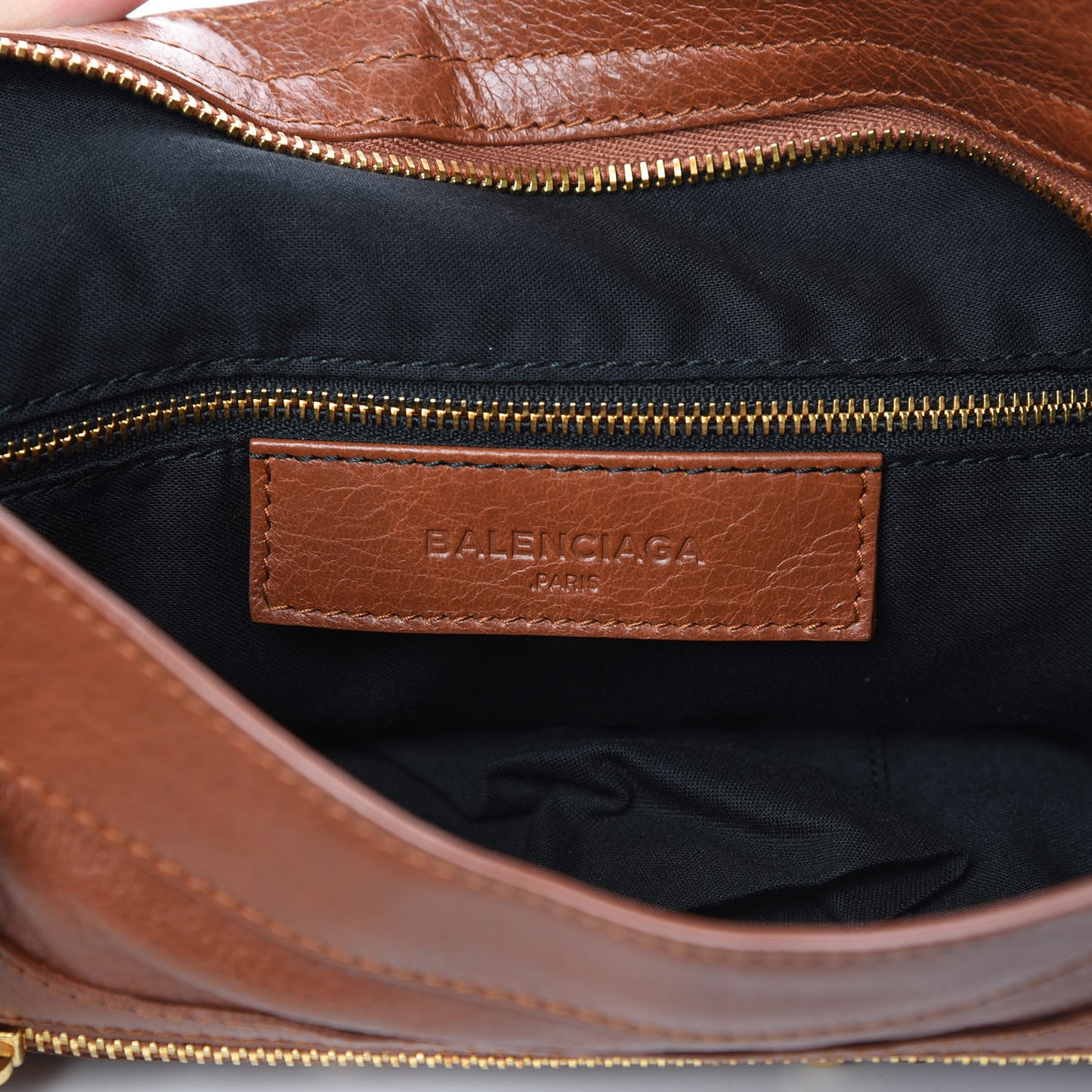 Agneau Classic Gold Hardware Town Marron Cognac