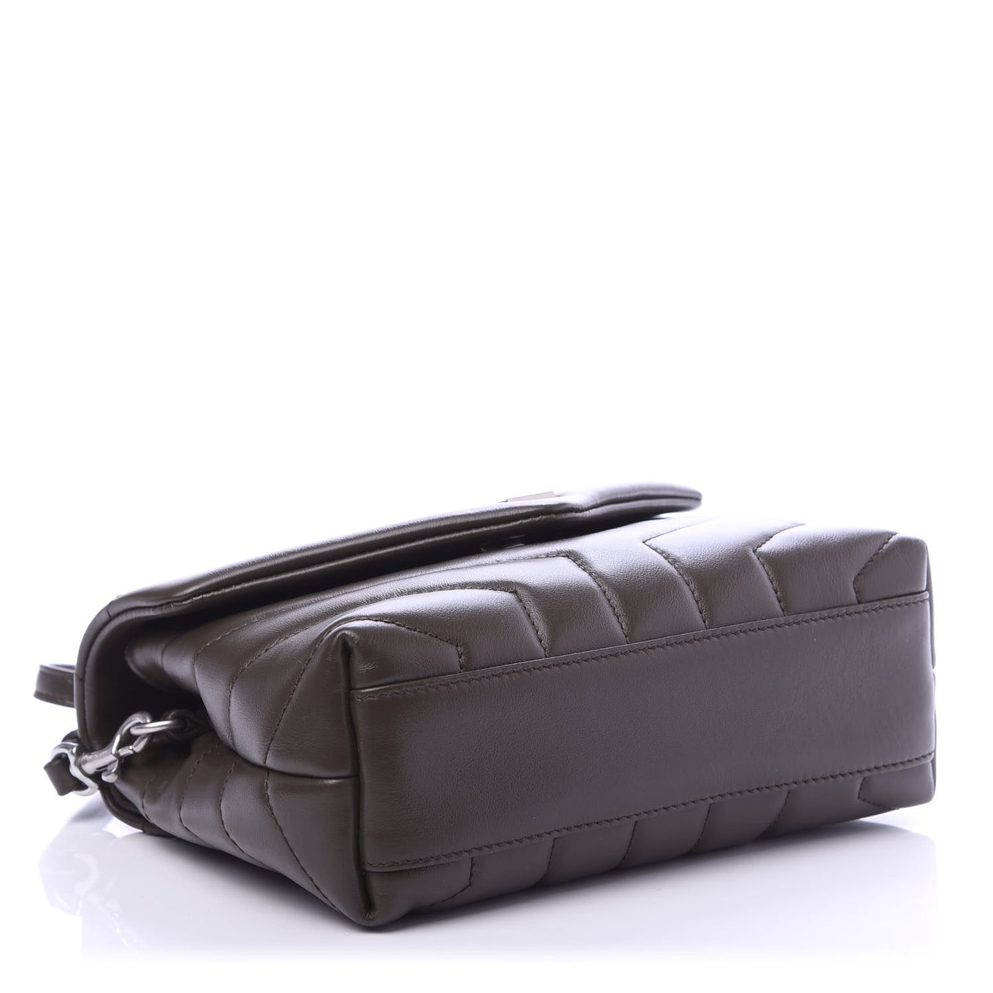 Calfskin Y Quilted Monogram Toy Loulou Crossbody Bag Faggio
