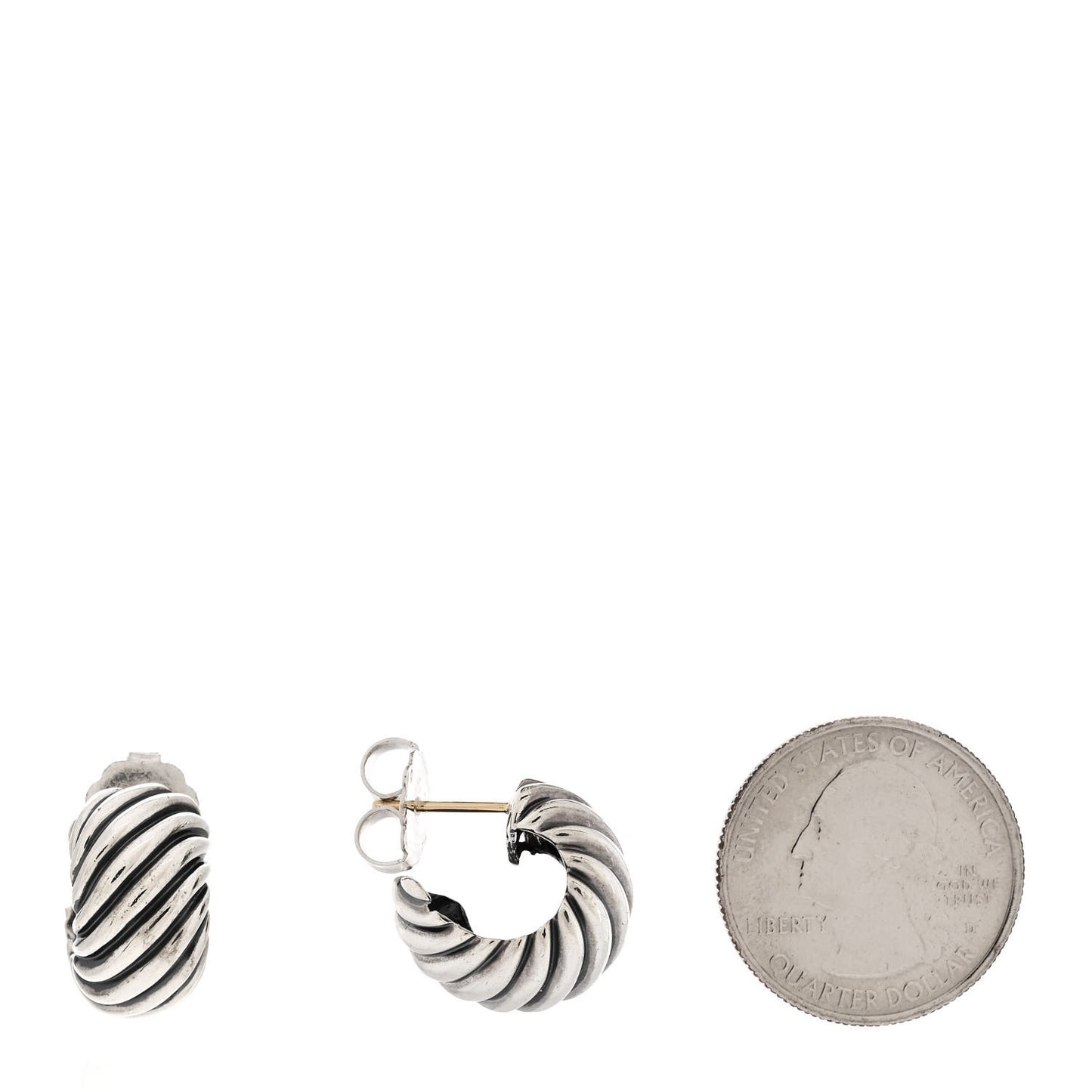 Sterling Silver Cable Classics Hoop Earrings