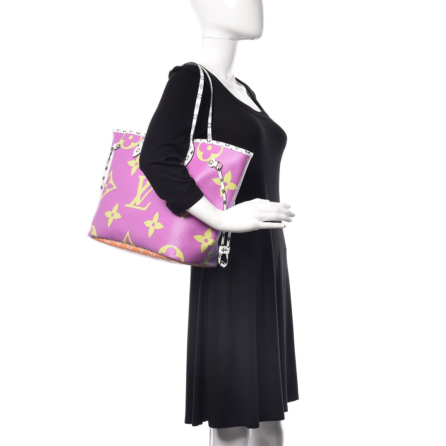 Louis Vuitton Monogram Giant Neverfull MM Pink Lilac 2 of 10