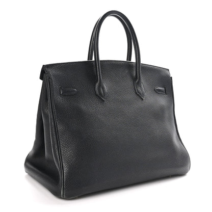 Hermes Taurillon Clemence Birkin 35 Black 3 of 12