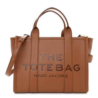 Marc Jacobs Grained Calfskin Medium The Tote Bag Argan Oil 1 of 9