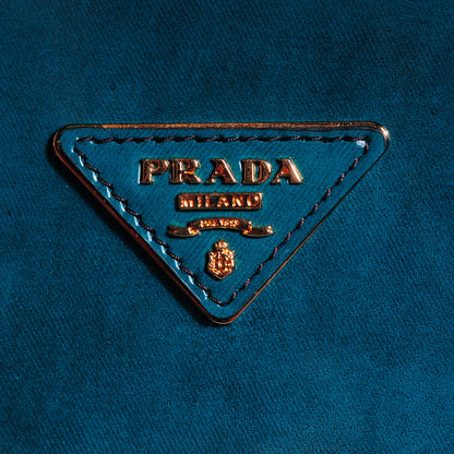 Prada Spazzolato Promenade Tote Pavone Fume 6 of 10