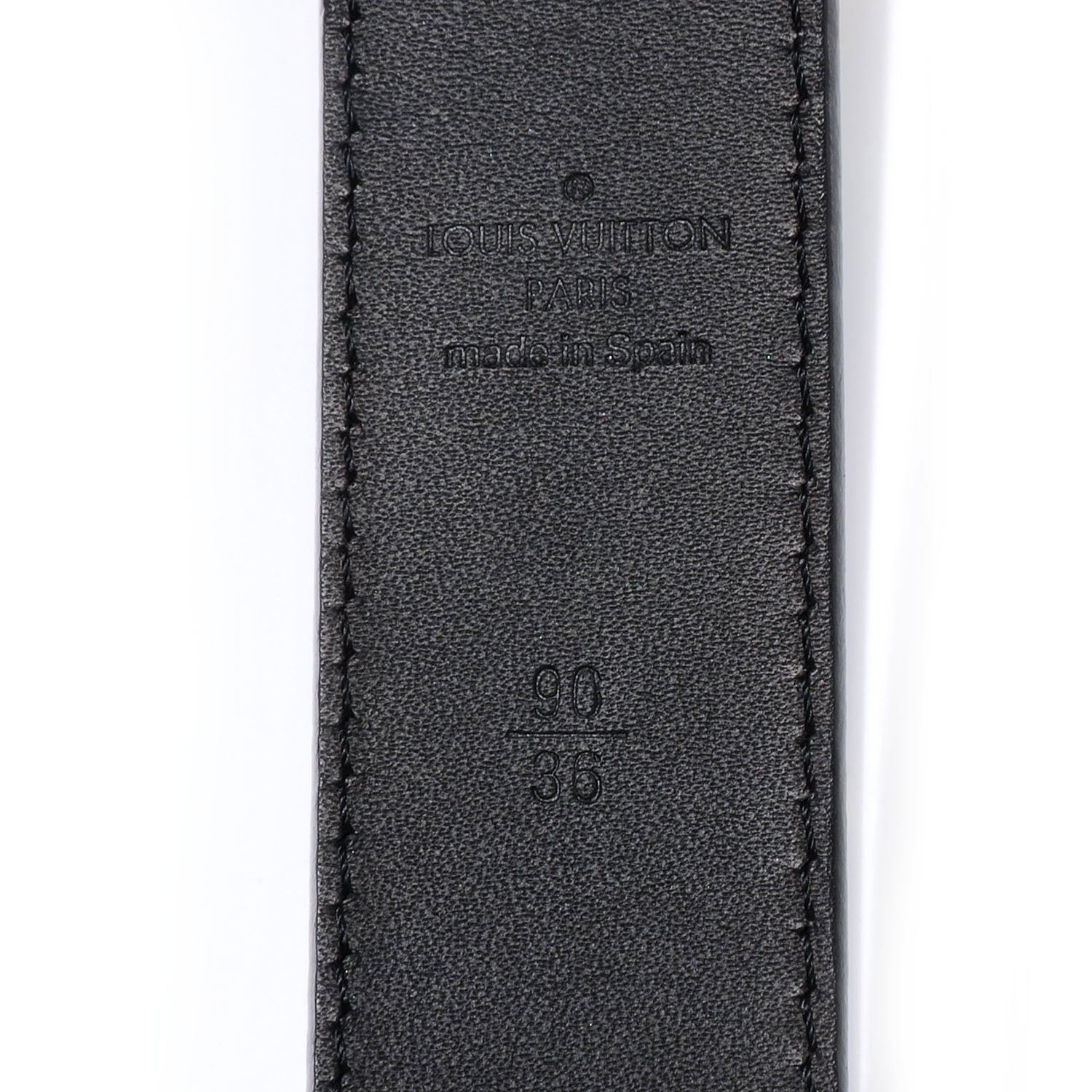 Louis Vuitton Monogram Multicolor LV Cut Belt Black w Gold 90 36 5 of 5