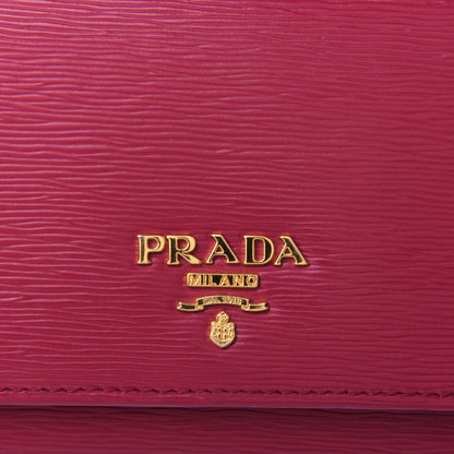 Prada Vitello Move Continental Flap Travel Wallet Peonia 4 of 4