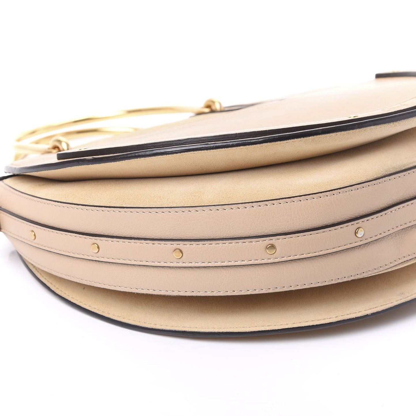 Goatskin Suede Medium Pixie Bag Pearl Beige