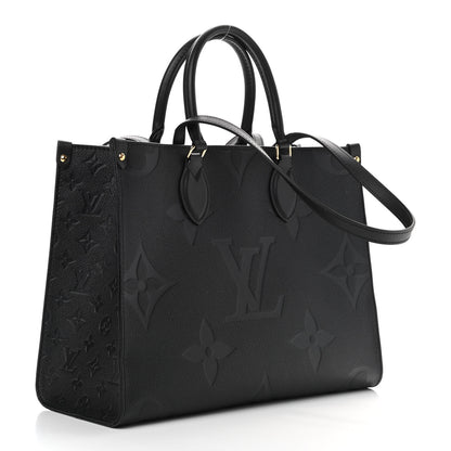 Louis Vuitton Empreinte Monogram Giant Onthego MM Black 3 of 7