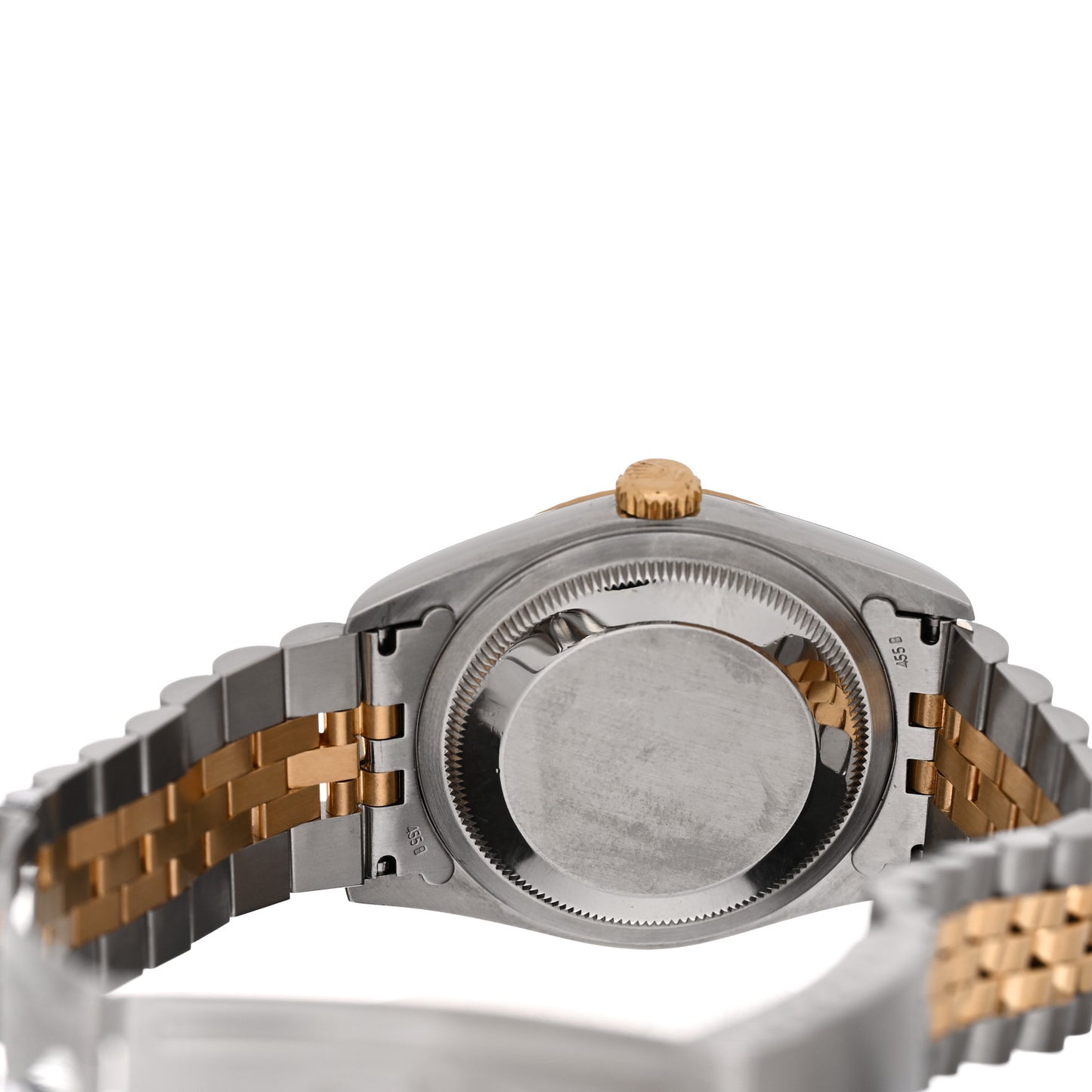 Stainless Steel 18K Yellow Gold 36mm Oyster Perpetual Datejust Watch Black 16233