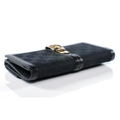 Gucci Horsebit Print Glam Continental Wallet Black 3 of 7