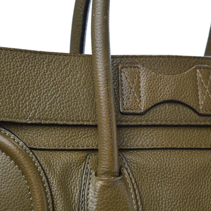 Celine Drummed Calfskin Mini Luggage Jungle 19 of 19