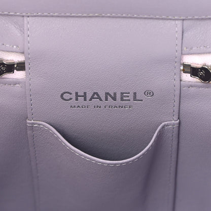 Chanel Caviar Quilted Small Top Handle Vanity Case With Chain Light Purple 6 of 12