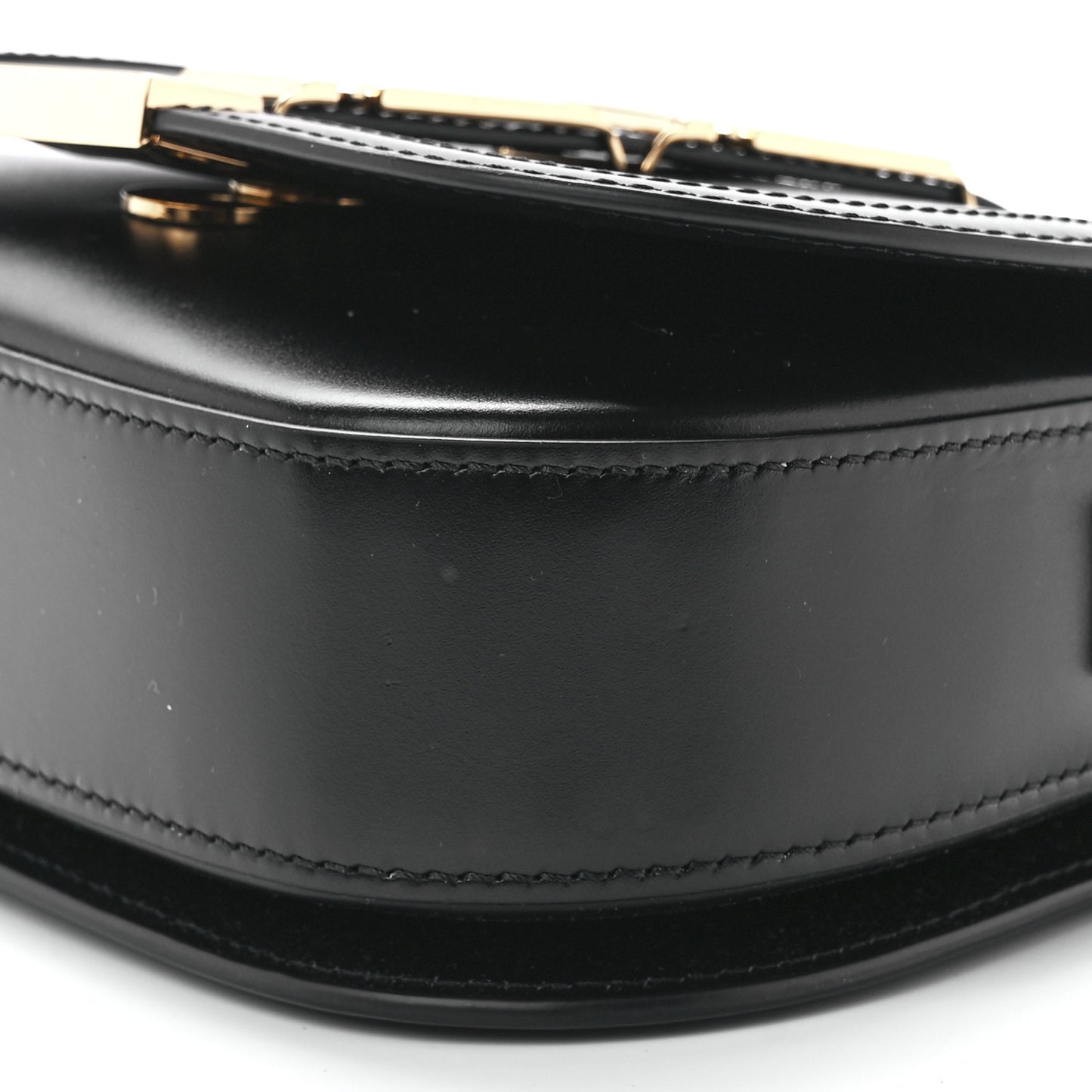 Calfskin Small Greca Goddess Shoulder Bag Black