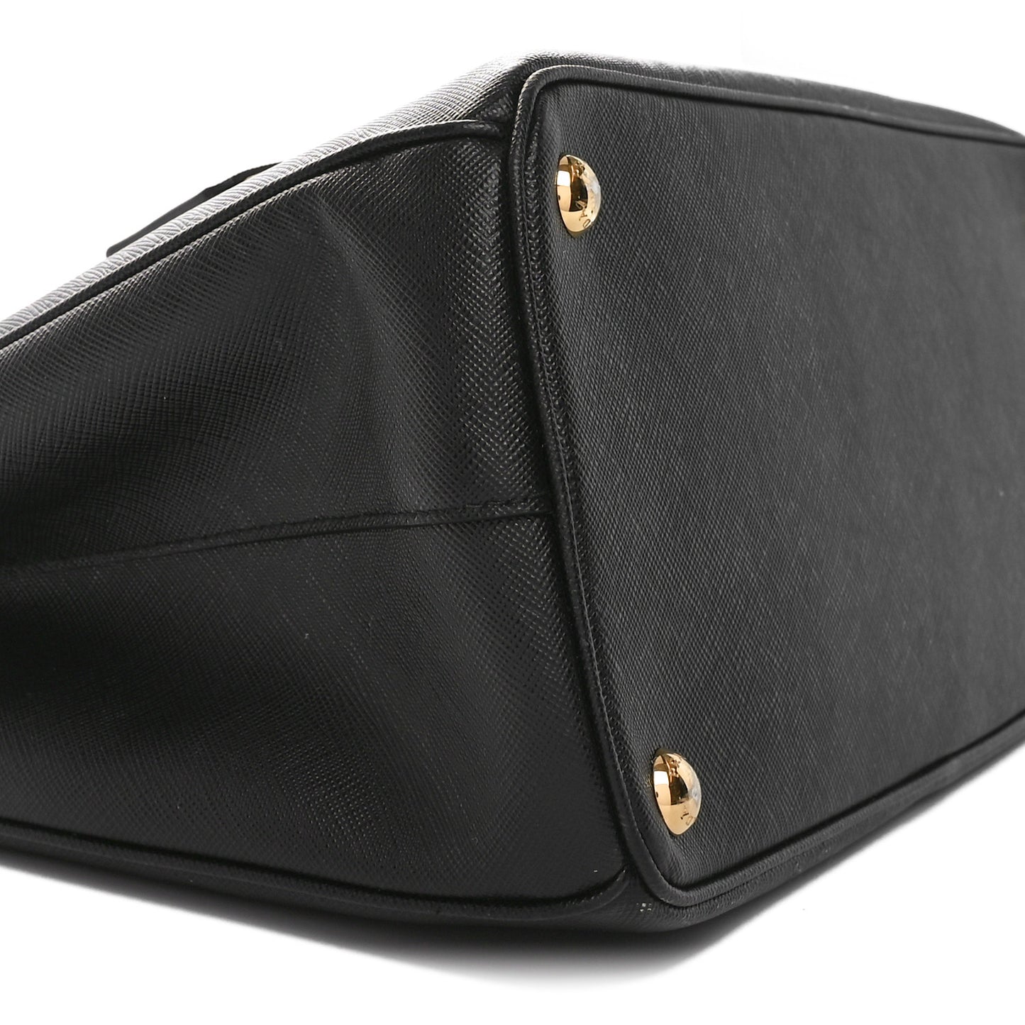 Saffiano Lux Large Galleria Double Zip Tote Black