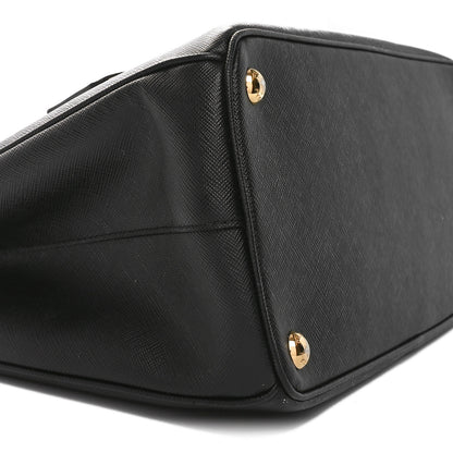 Prada Saffiano Lux Large Galleria Double Zip Tote Black 8 of 9