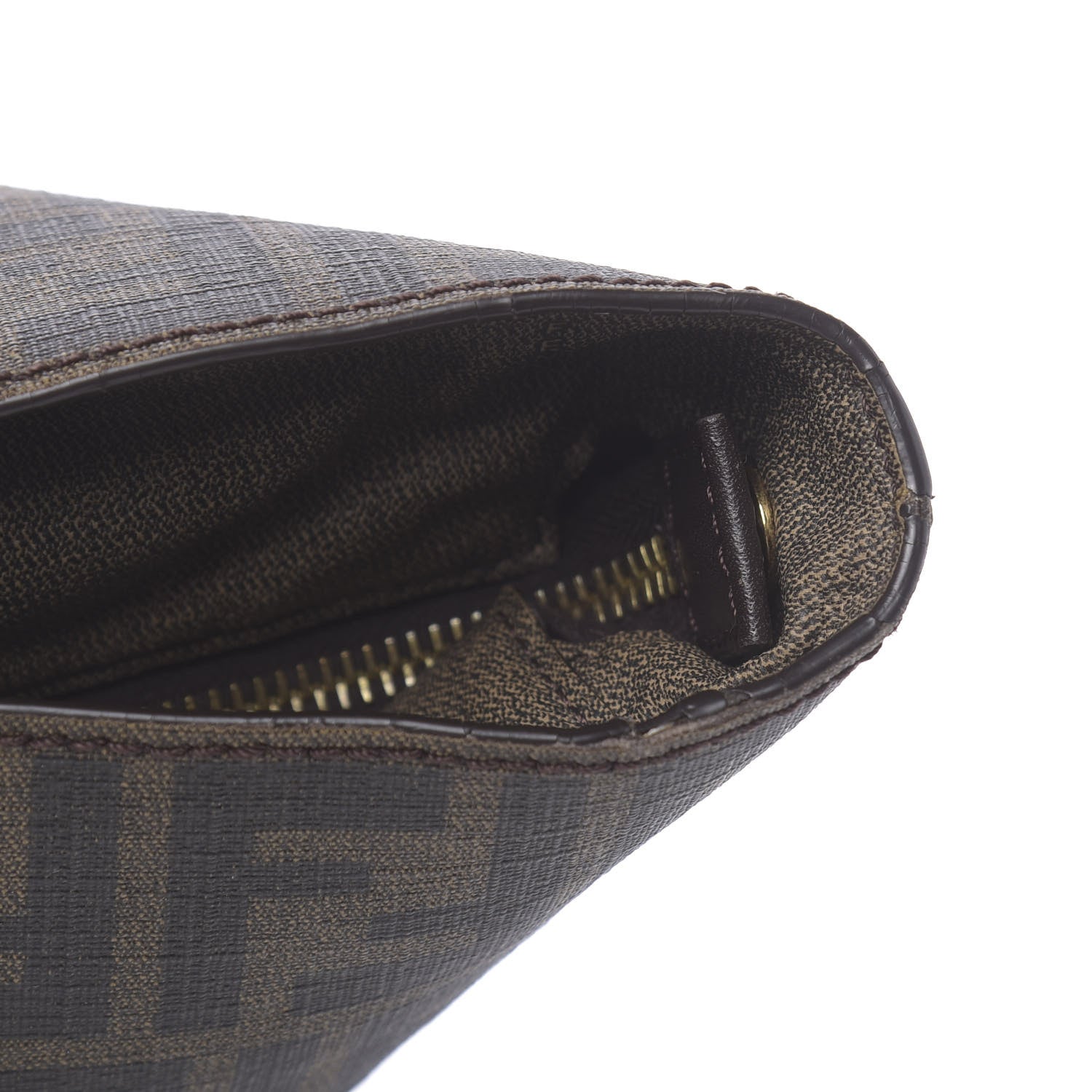 Fendi Zucca Spalmati Medium Roll Tote Tobacco Moro 18 of 23