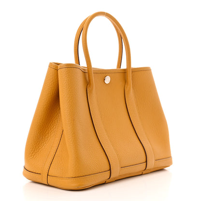 Hermes Vache Country Garden Party 30 TPM Jaune Ambre 4 of 16