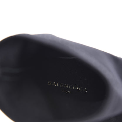 Balenciaga Calfskin Jersey Crepe Extreme Pointed Toe Knife Booties 36 Black 8 of 8