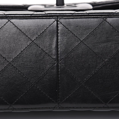 Chanel Lambskin Quilted Jumbo Double Flap So Black 9 of 19