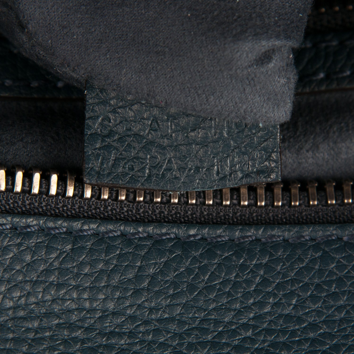 Celine Drummed Calfskin Mini Luggage Orage 7 of 8
