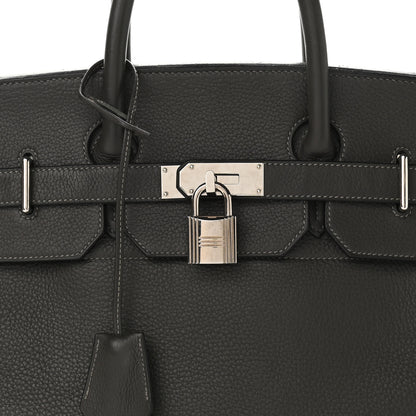 Hermes Taurillon Clemence HAC Birkin 40 Graphite 8 of 15