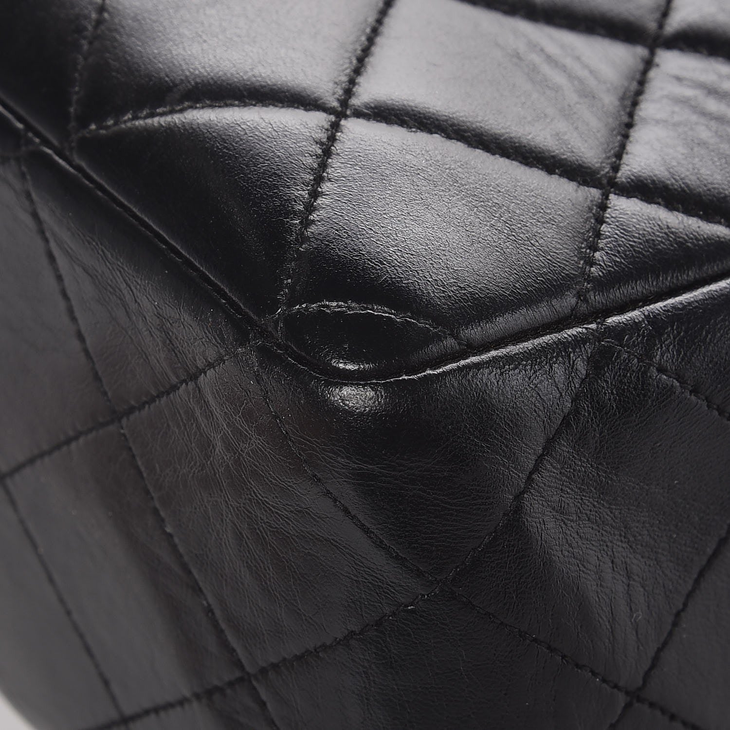 Chanel Lambskin Quilted Jumbo Single Flap Black 7 of 12