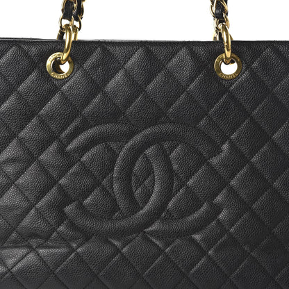 Chanel Caviar Quilted Grand Shopping Tote GST Black 10 of 10