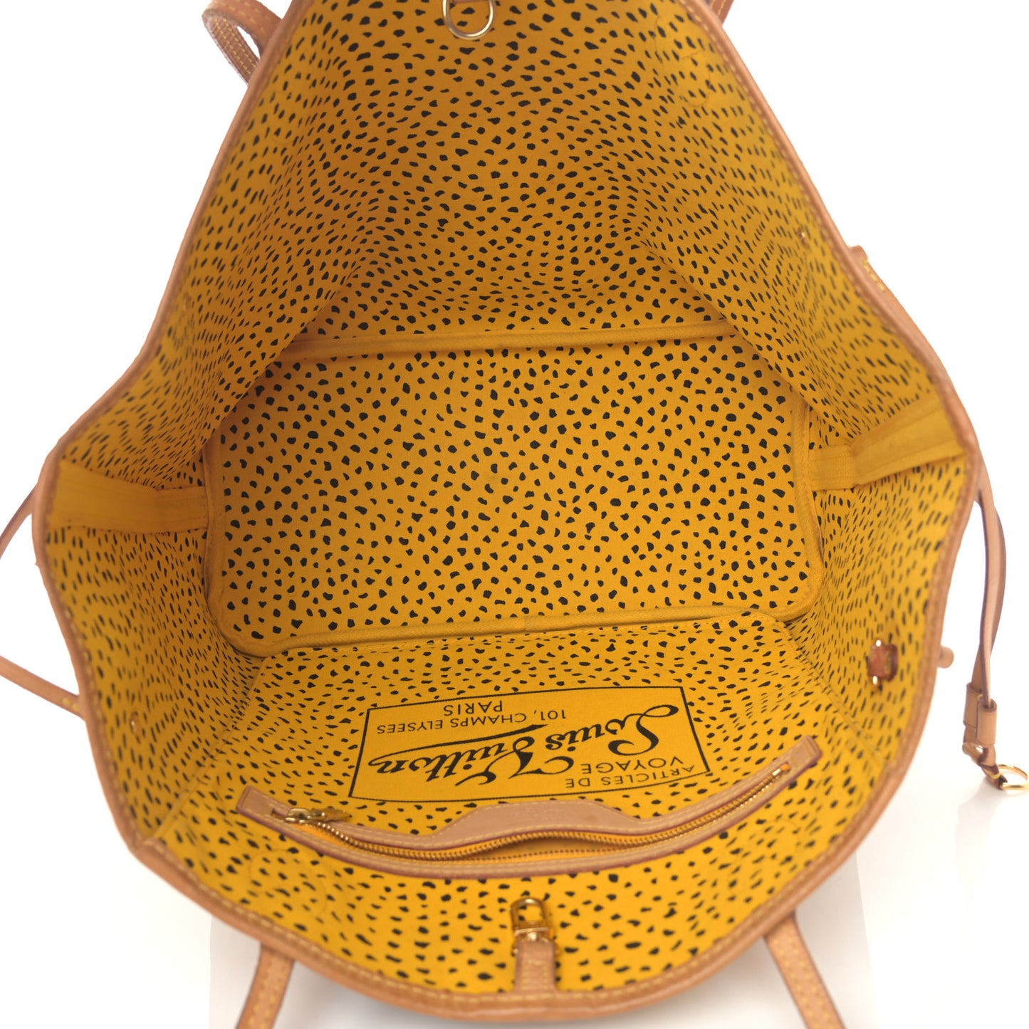 Monogram Kusama Waves Neverfull MM Yellow