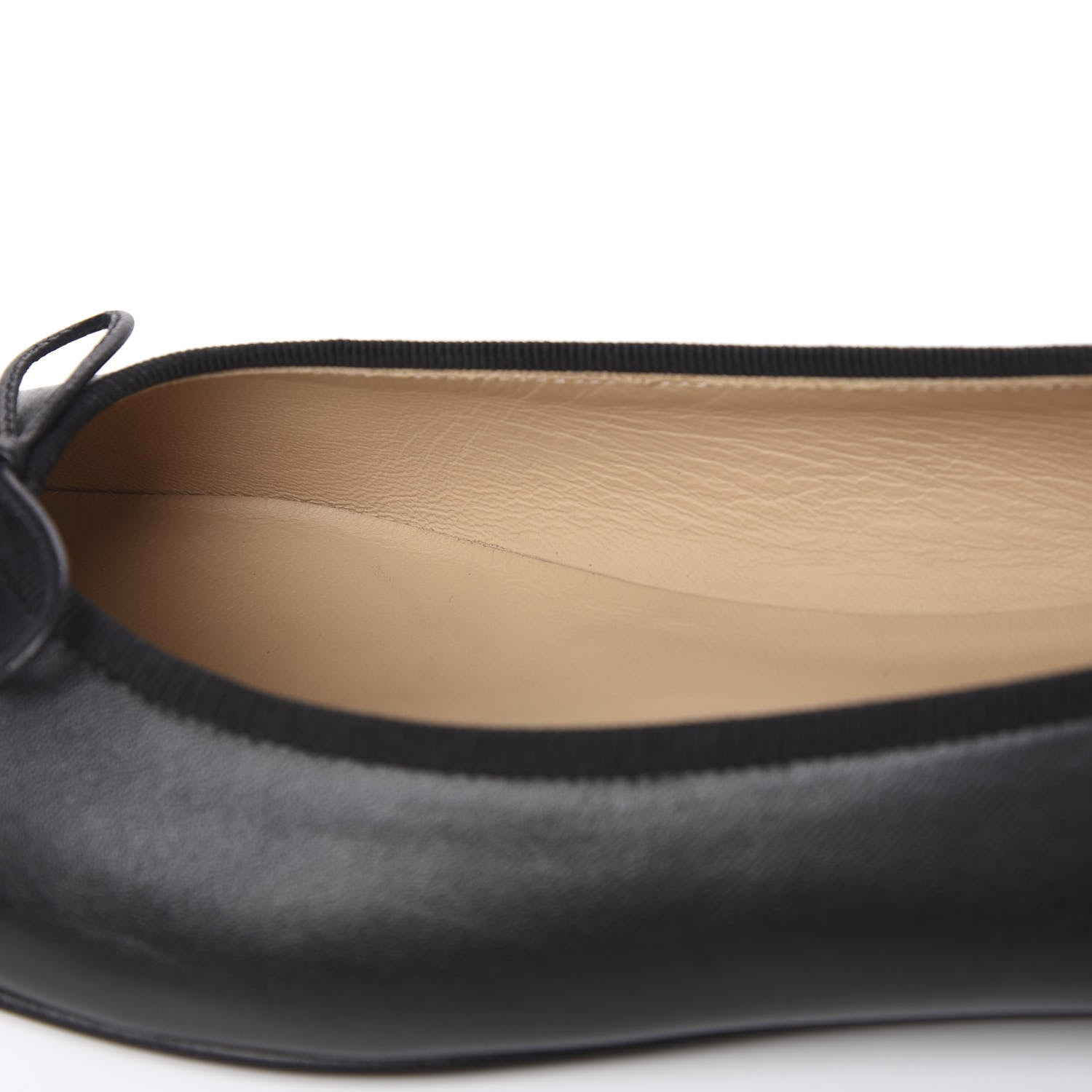 Chanel Lambskin Patent Cap Toe Ballerina Flats 41 Black 9 of 9