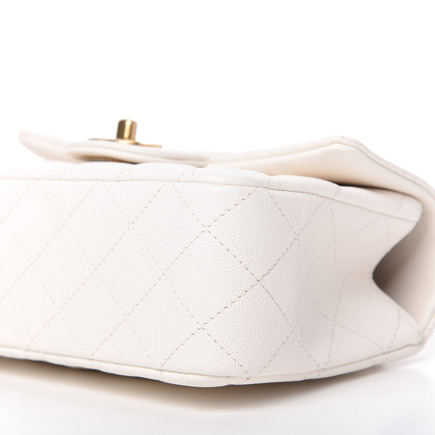 Chanel Caviar Quilted Mini Top Handle Rectangular Flap White 7 of 11