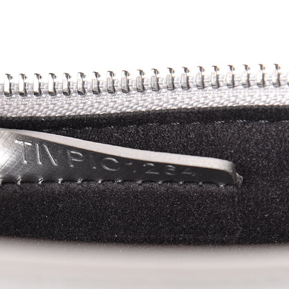 Burberry Metallic Trench Calfskin Medium Zip Lock Pouch Silver 8 of 11