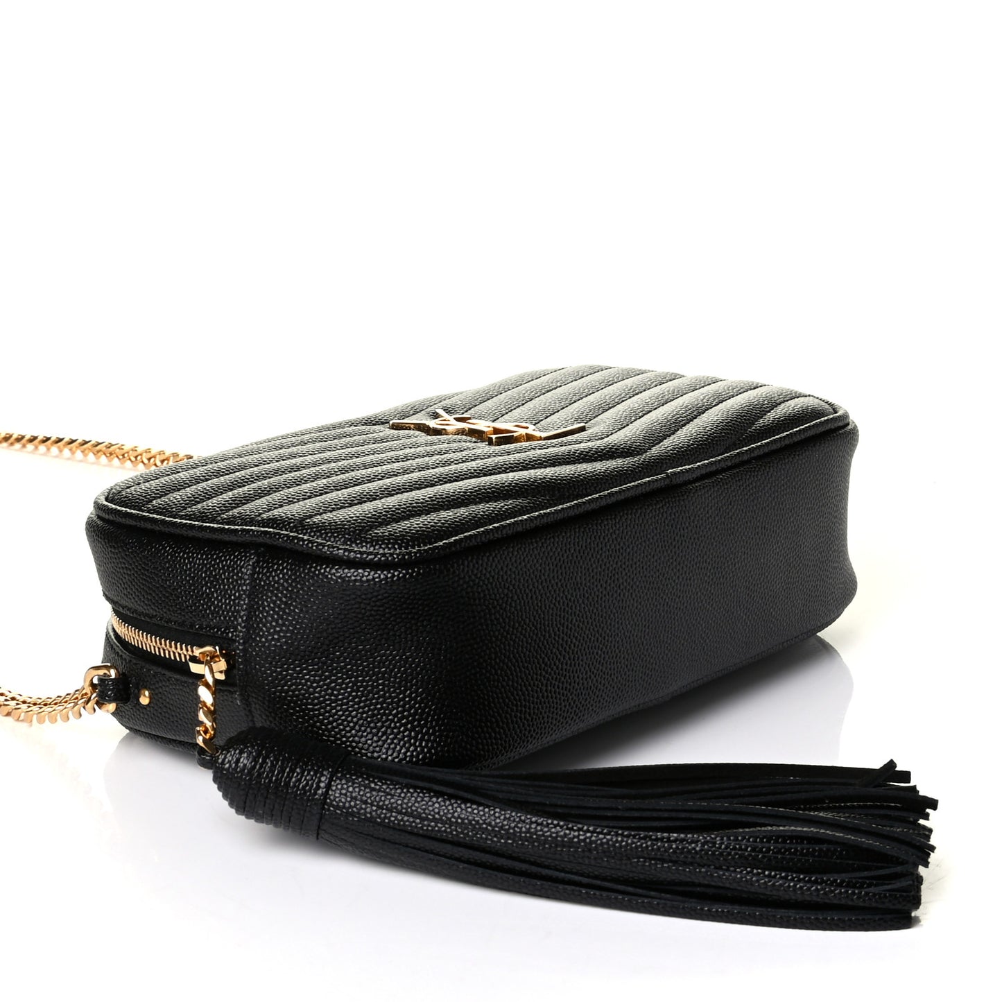 Grain De Poudre Matelasse Monogram Mini Lou Camera Bag Black