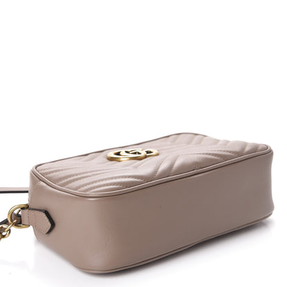 Gucci Calfskin Matelasse Small GG Marmont Chain Shoulder Bag Porcelain Rose 4 of 10