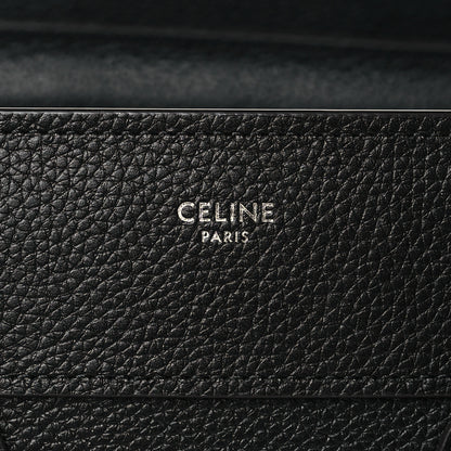 Celine Drummed Calfskin Micro Luggage Black 6 of 10
