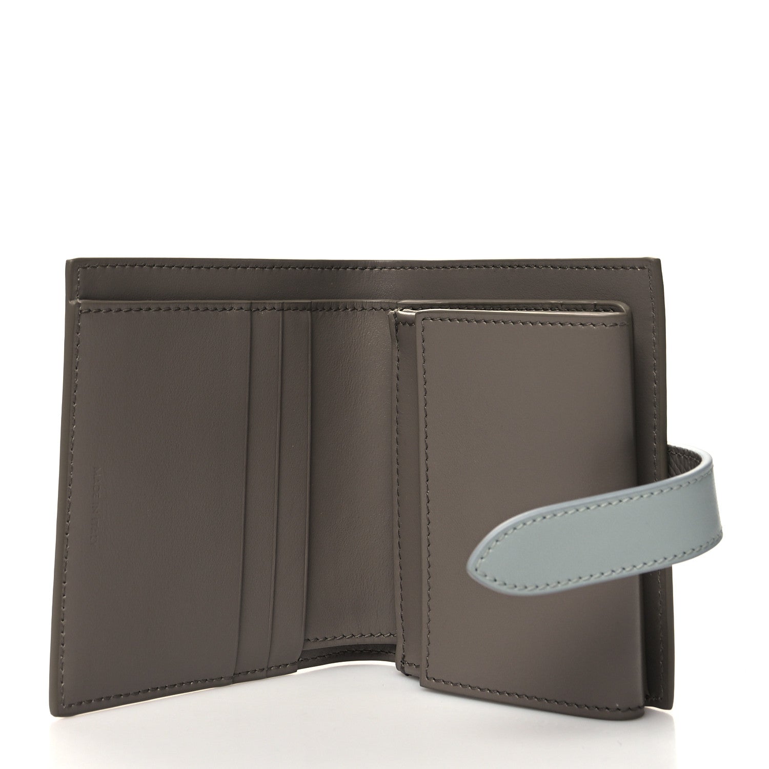 Celine Grained Calfskin Small Multifunction Strap Wallet Pebble Mineral 5 of 10