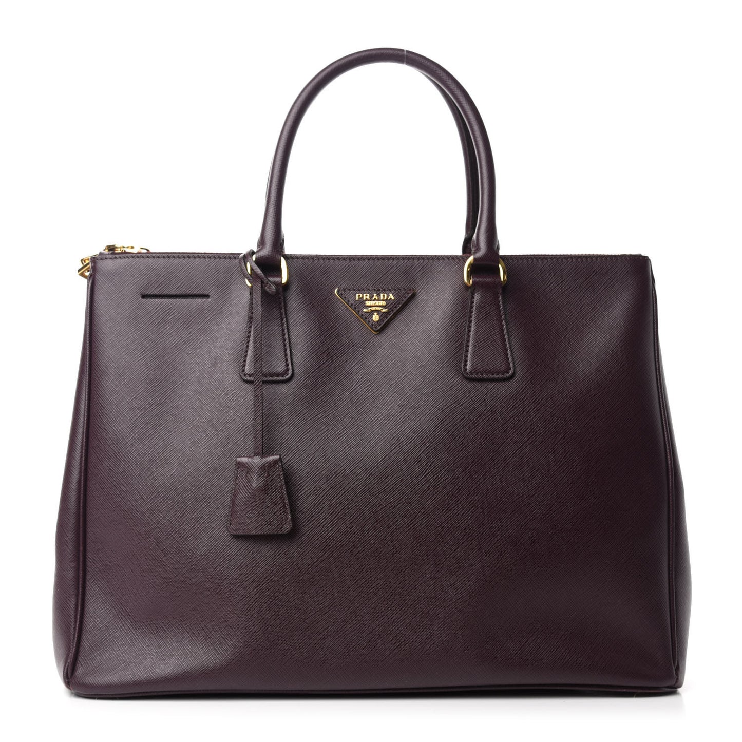 Saffiano Large Galleria Double Zip Tote Granato