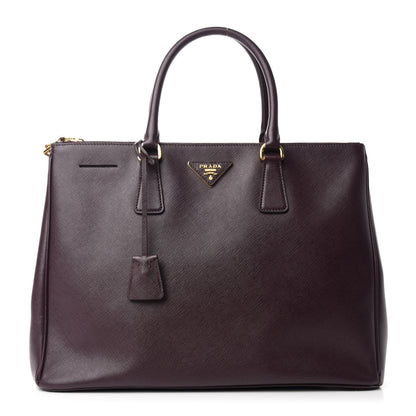 Prada Saffiano Large Galleria Double Zip Tote Granato 1 of 11