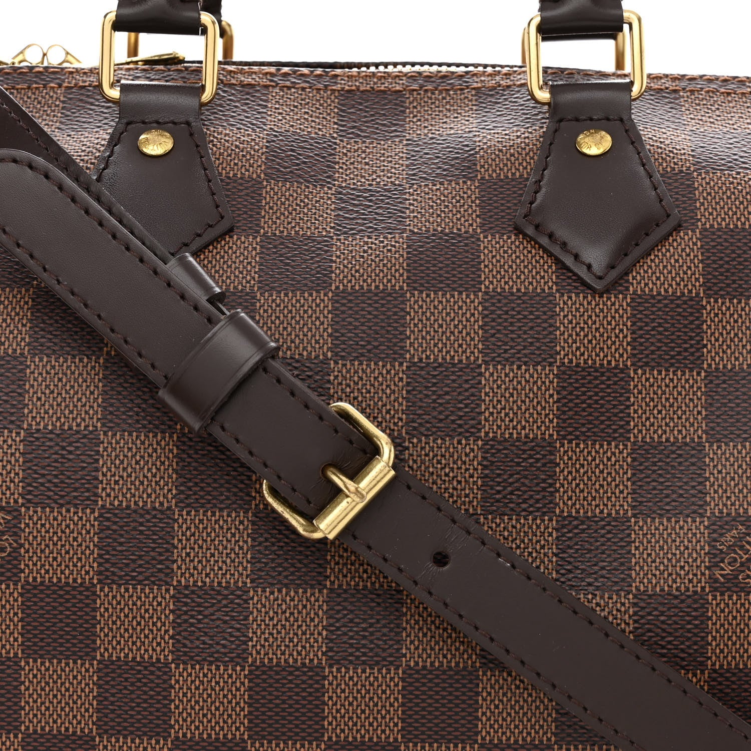 Louis Vuitton Damier Ebene Speedy Bandouliere 25 8 of 10