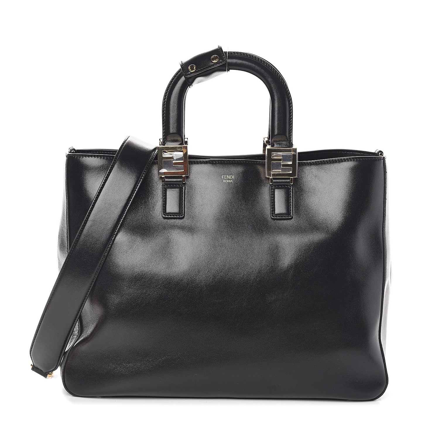 Vitello Glacier Medium FF Tote Black