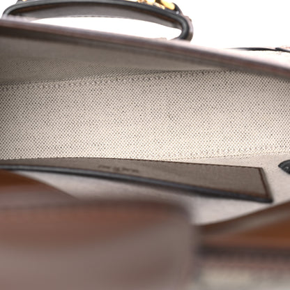 Gucci GG Supreme Monogram Web Mini Horsebit 1955 Shoulder Bag Beige Brown Sugar 5 of 11