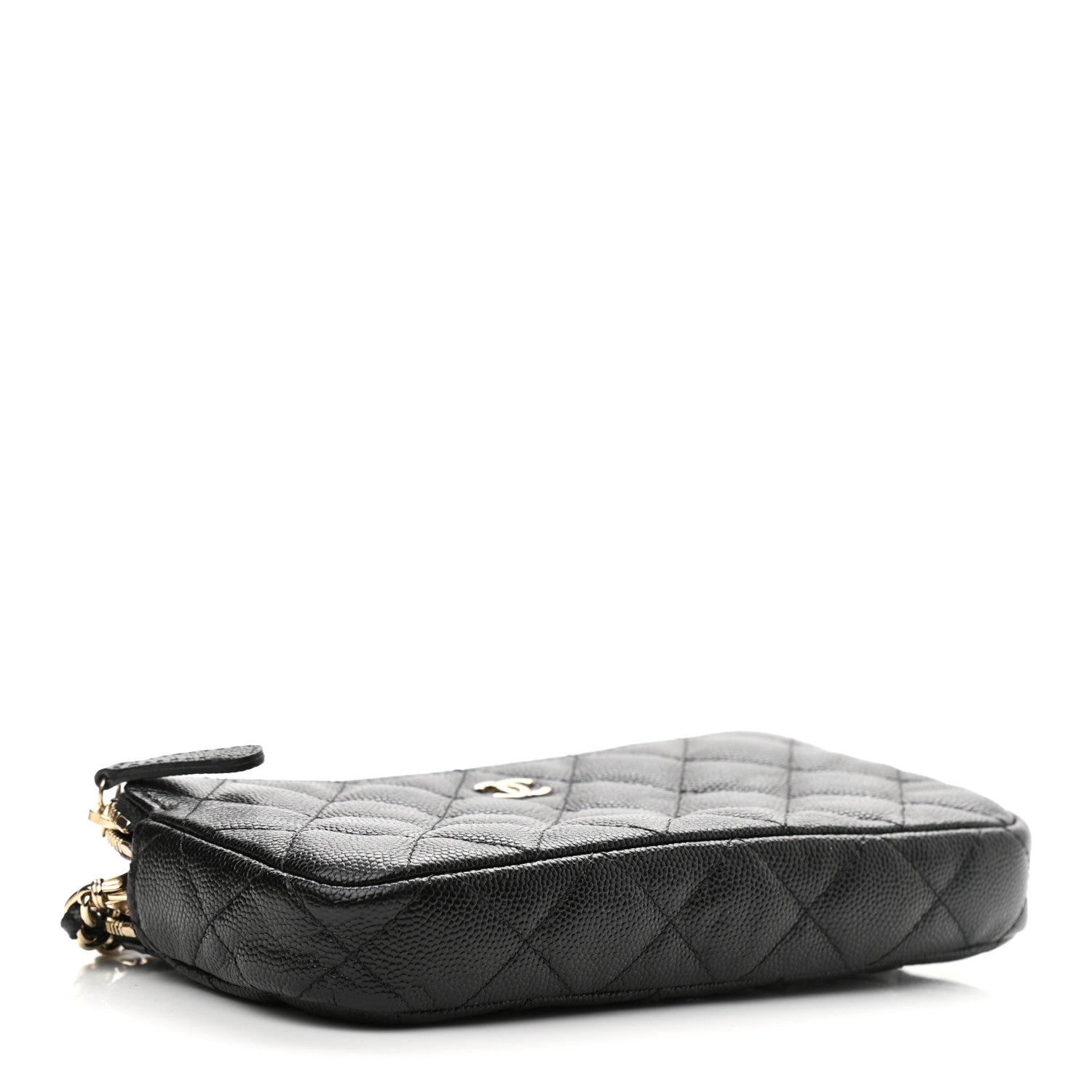 Chanel Caviar Quilted Small Clutch With Chain Black 3 of 12