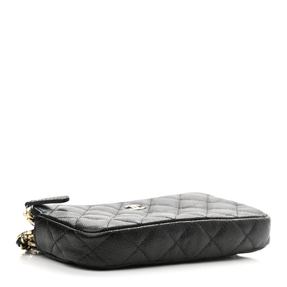 Chanel Caviar Quilted Small Clutch With Chain Black 3 of 12