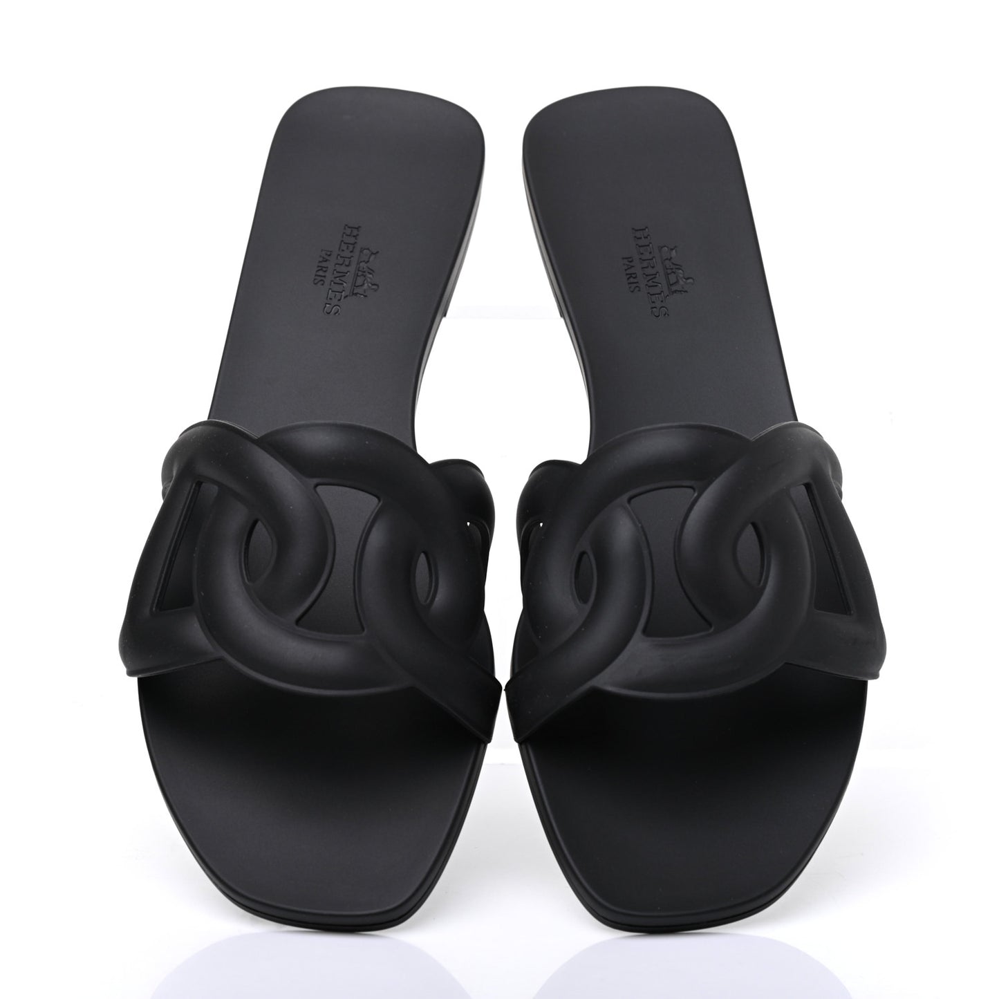 Rubber Aloha Sandals 39 Black